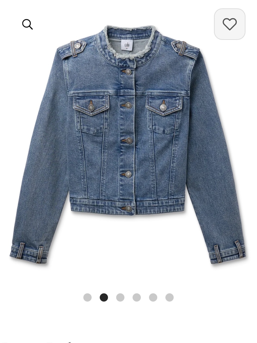 CAbi Denim Jean Jacket in Medium Blue Wash